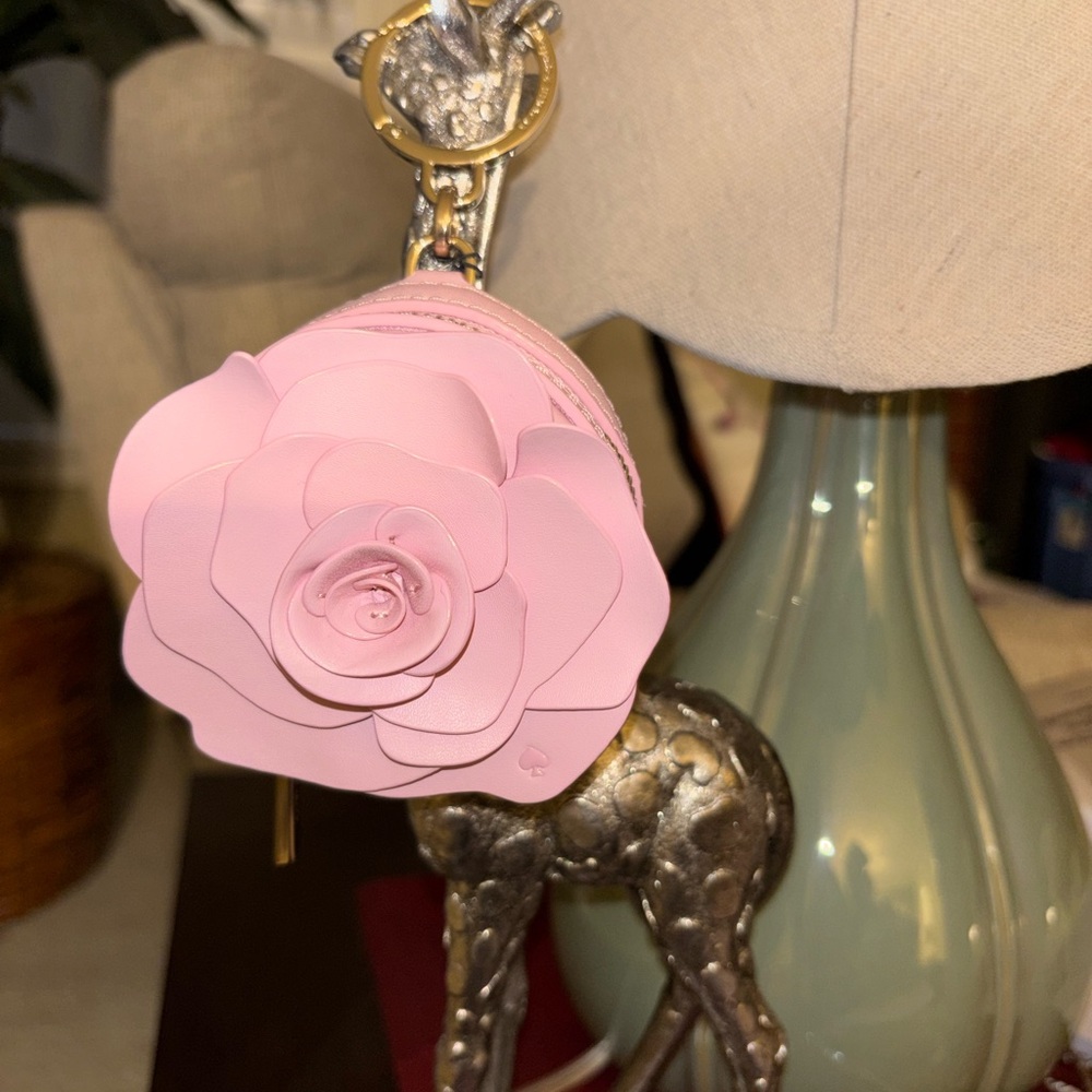Kate Spade Pink Floral Key Holder/ Coin holder